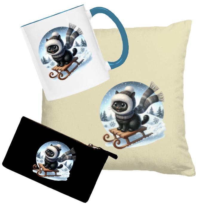 Sáňkování s kočkou