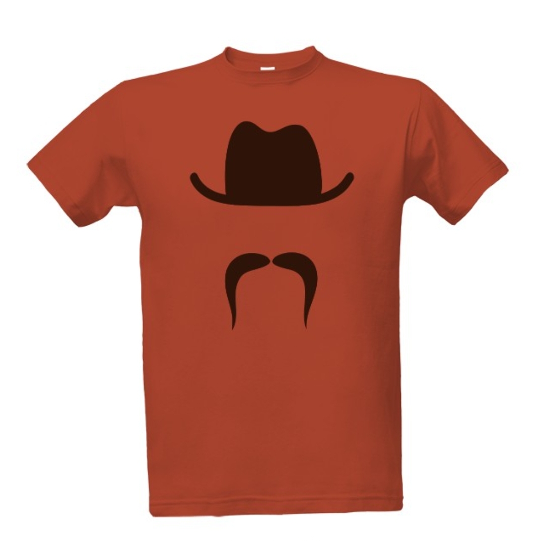 Tričko s potiskem Pánské tričko Mustache