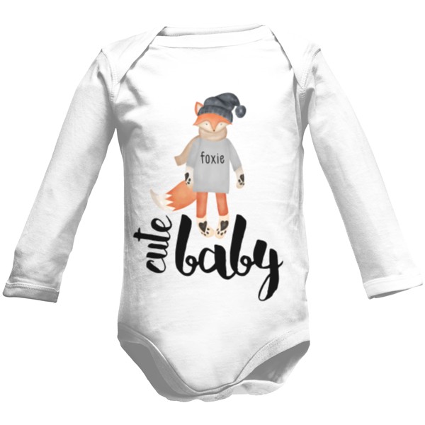 Dětské body Long  s potiskem Cute Baby