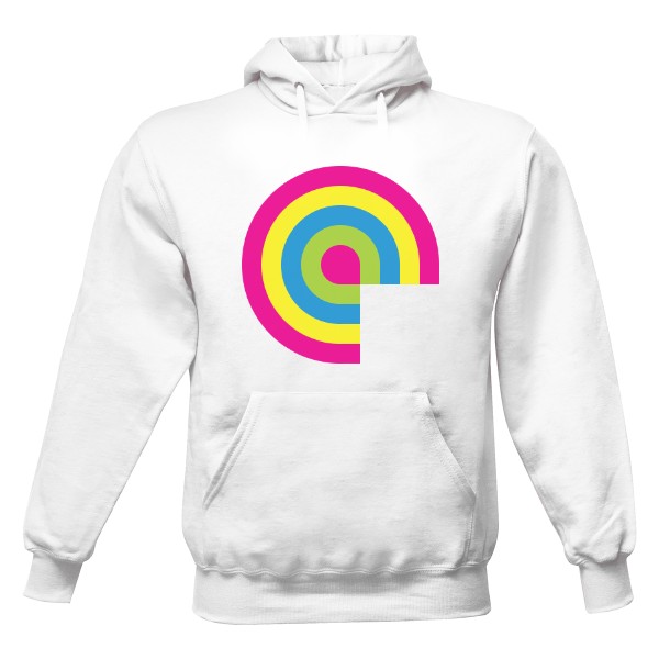 Pánská mikina s kapucí s potiskem Duha