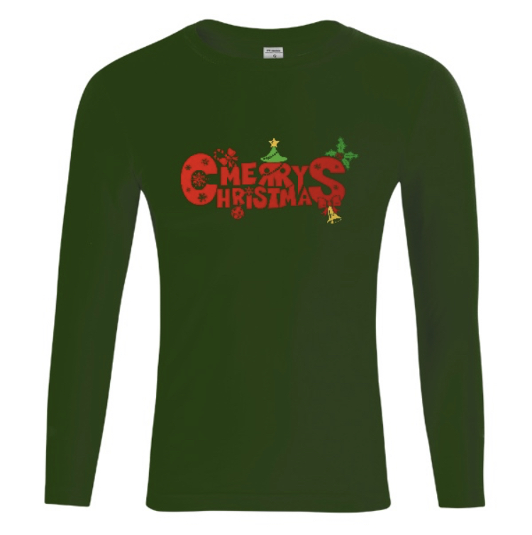 Tričko s potiskem Panské tričko Merry Christmas