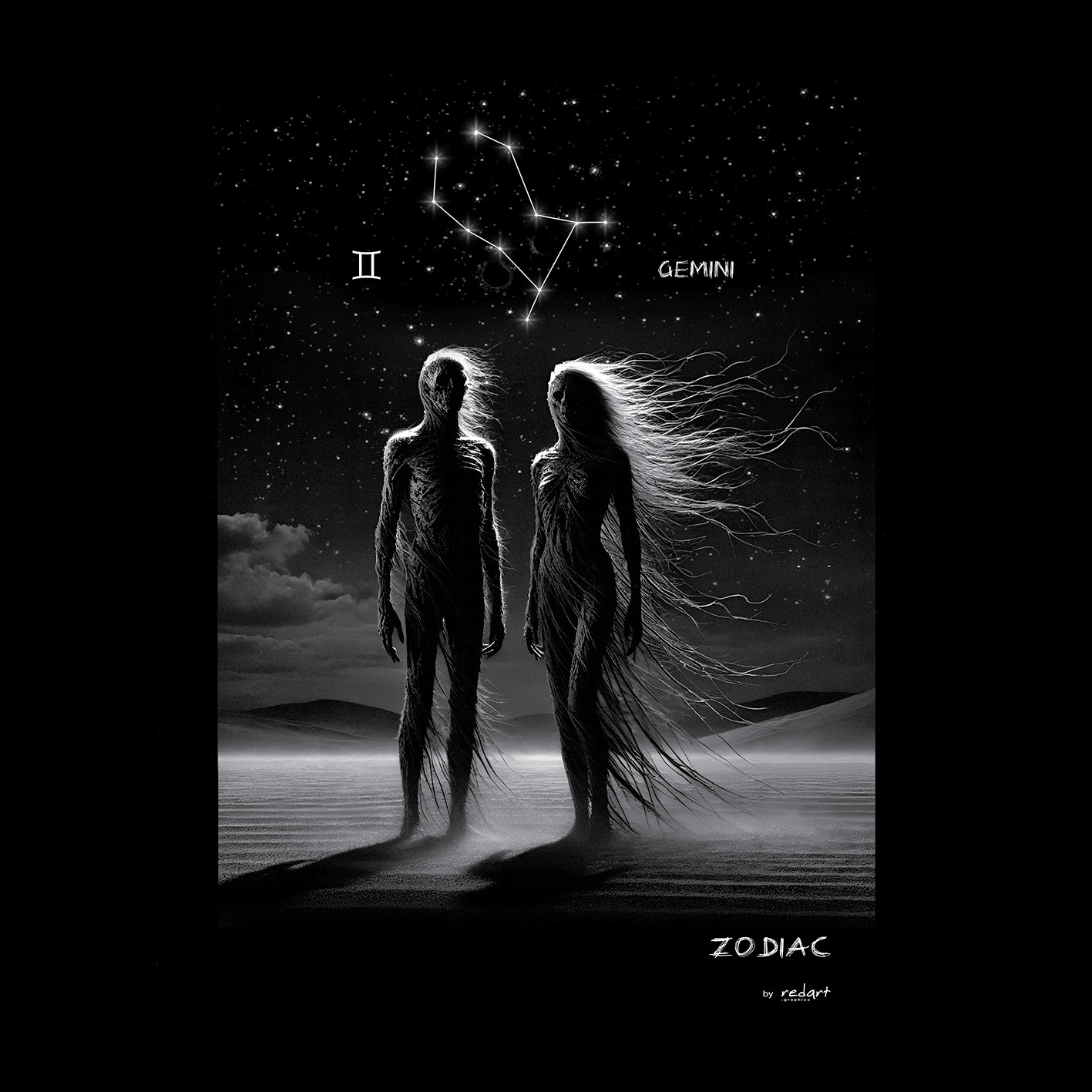 Tričko s potiskem Redart - Zodiac - Gemini