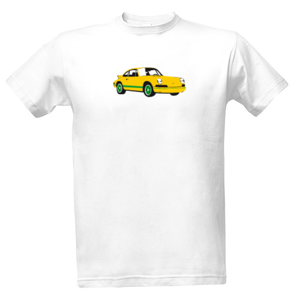 Tričko s potiskem 911 Carrera RS 2.7 žlutá