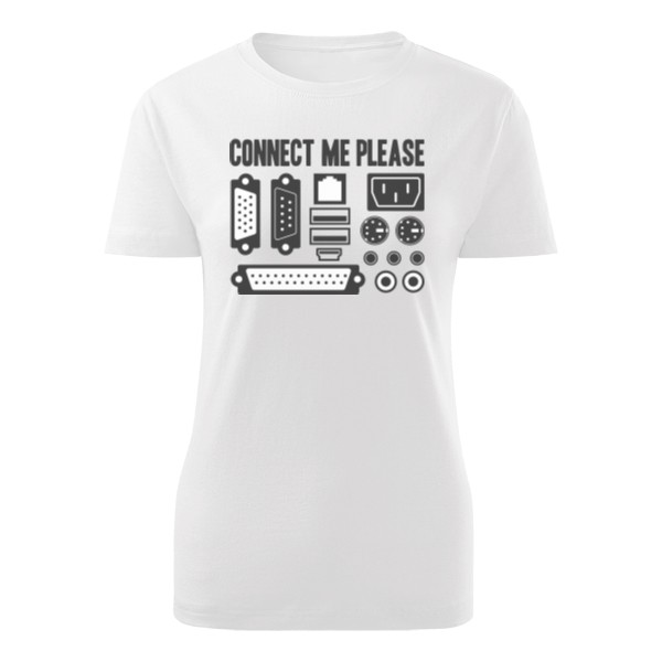 Tričko s potlačou Connect me please