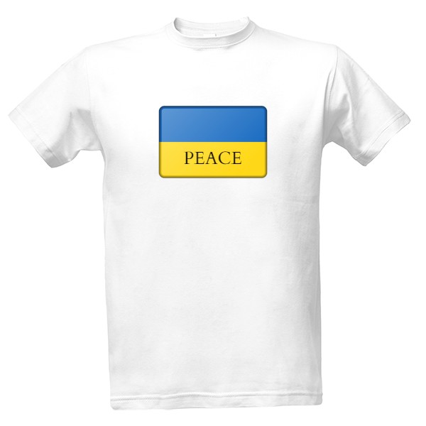 Tričko s potiskem PEACE UKRAINE