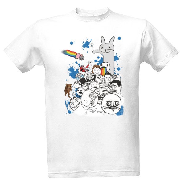 Tričko s potlačou Meme legends