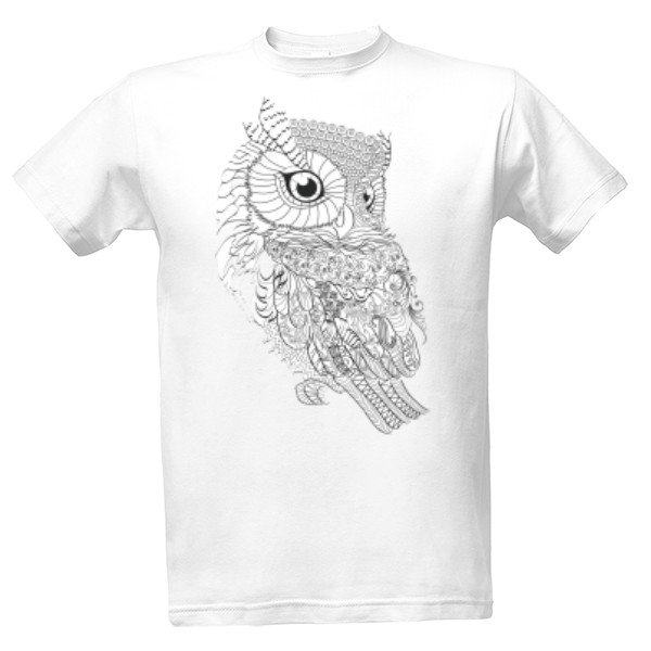Tričko s potiskem Sova