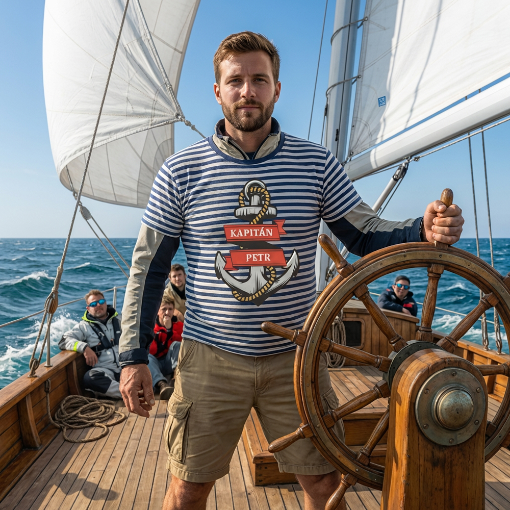 Tričko s potlačou Triko pro kapitána personalizované