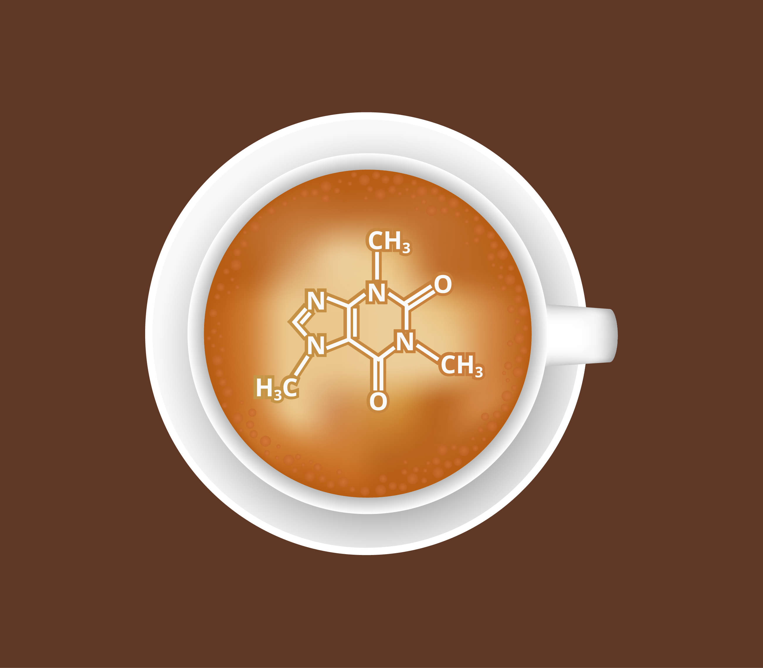 Tričko s potiskem káva – chemik