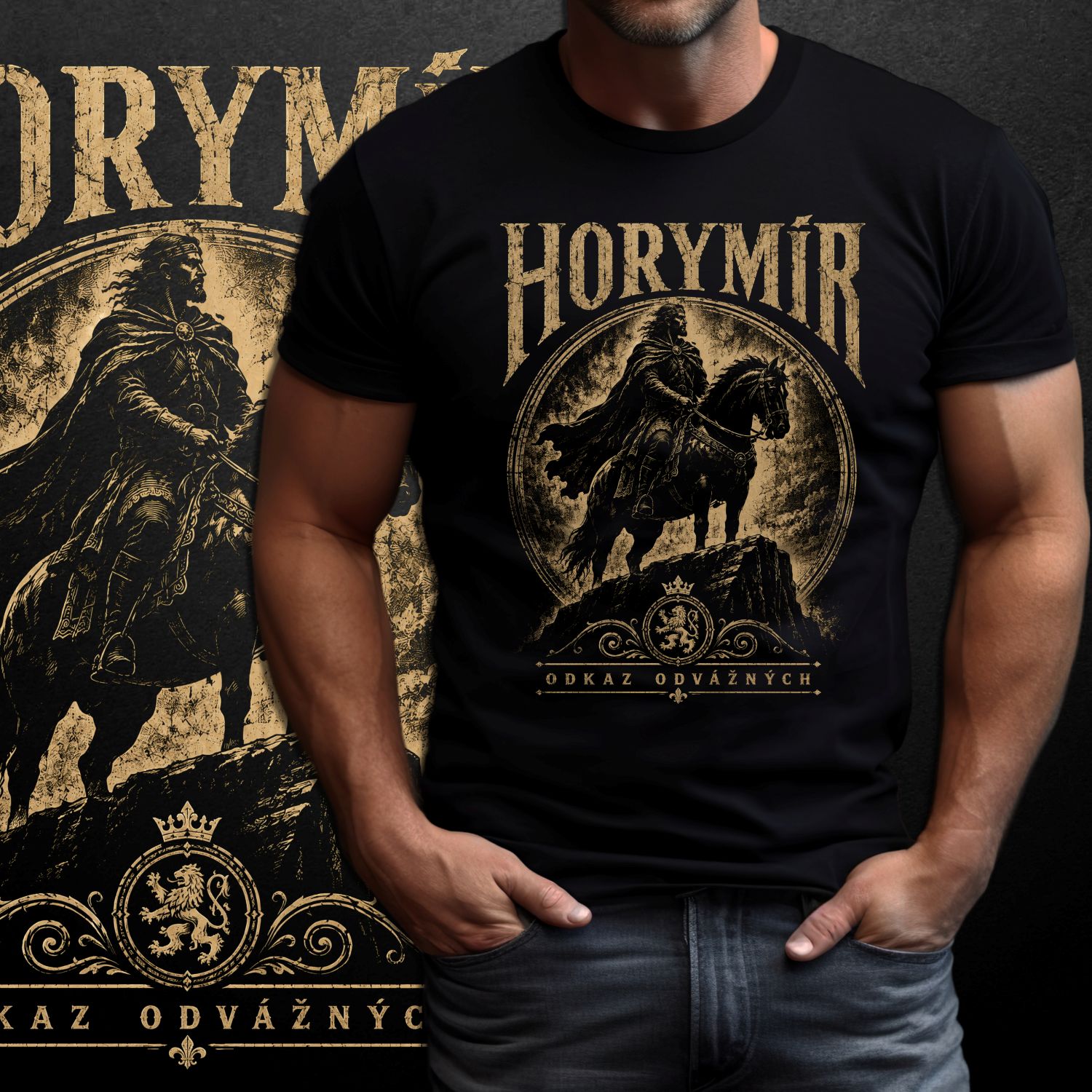 Tričko s potiskem Horymír - Odkaz odvážných
