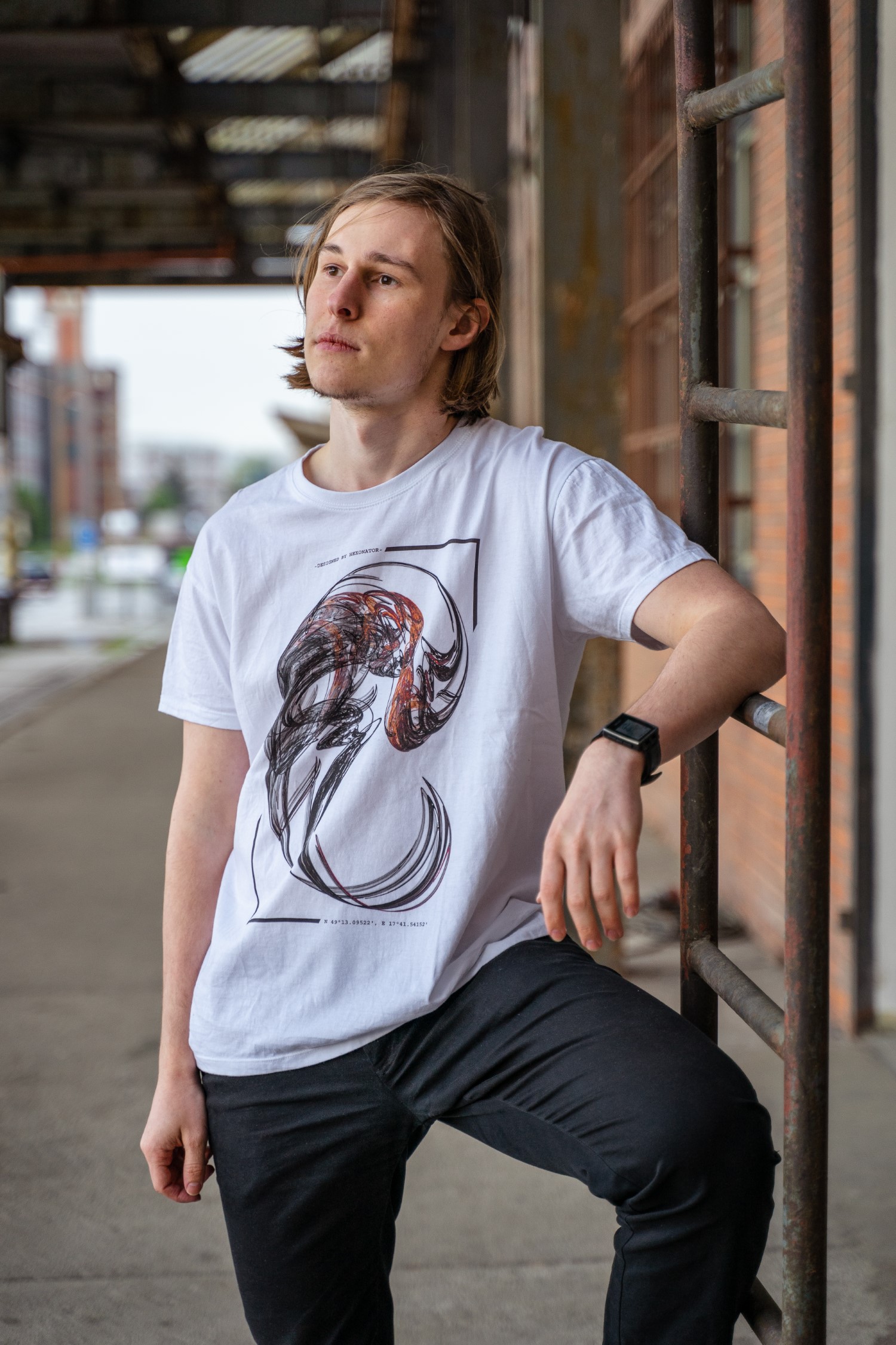 SIERRA_FractalFlame-white_t-shirt
