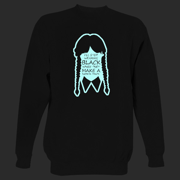 Wednesday Addams fluorescent print