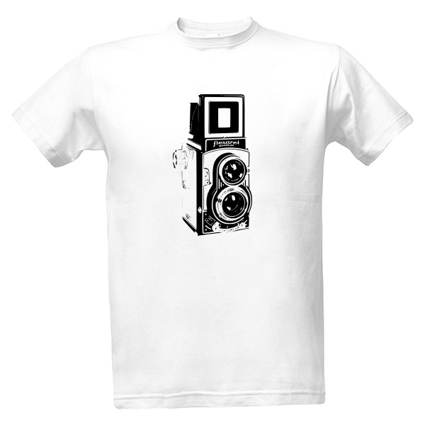 Tričko s potlačou Dvouoká zrcadlovka