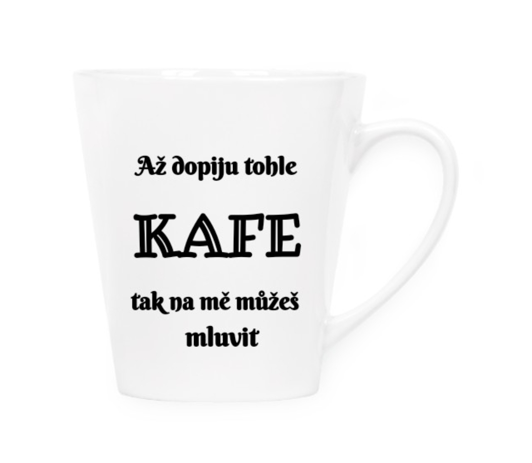 Hrnek kónický s potiskem Hrnek bílý Vtipný 