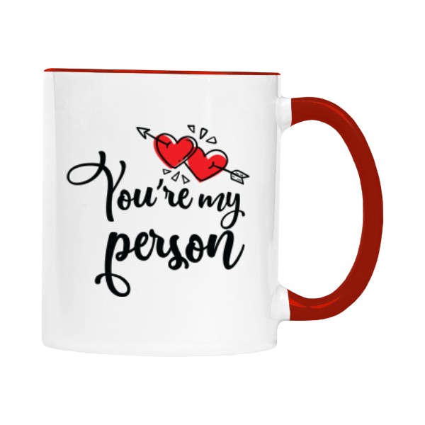 Cup colourful s potiskem Myperson