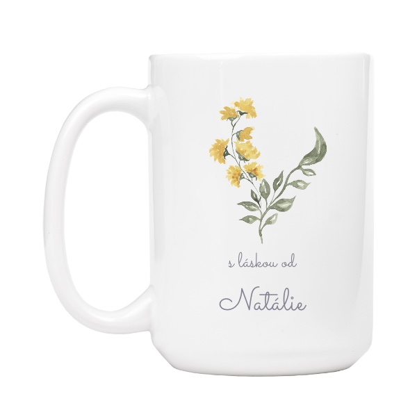 Dárek pro maminku květinové písmeno M mamince