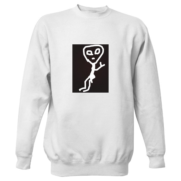 Mikina bez kapucne Unisex s potlačou From space but disabled