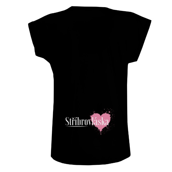 oboustranný potisk - nebarvím odrůstám/Stříbrovláska (černé)