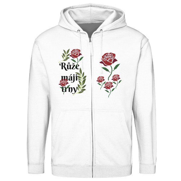 Mikina-Motiv růže