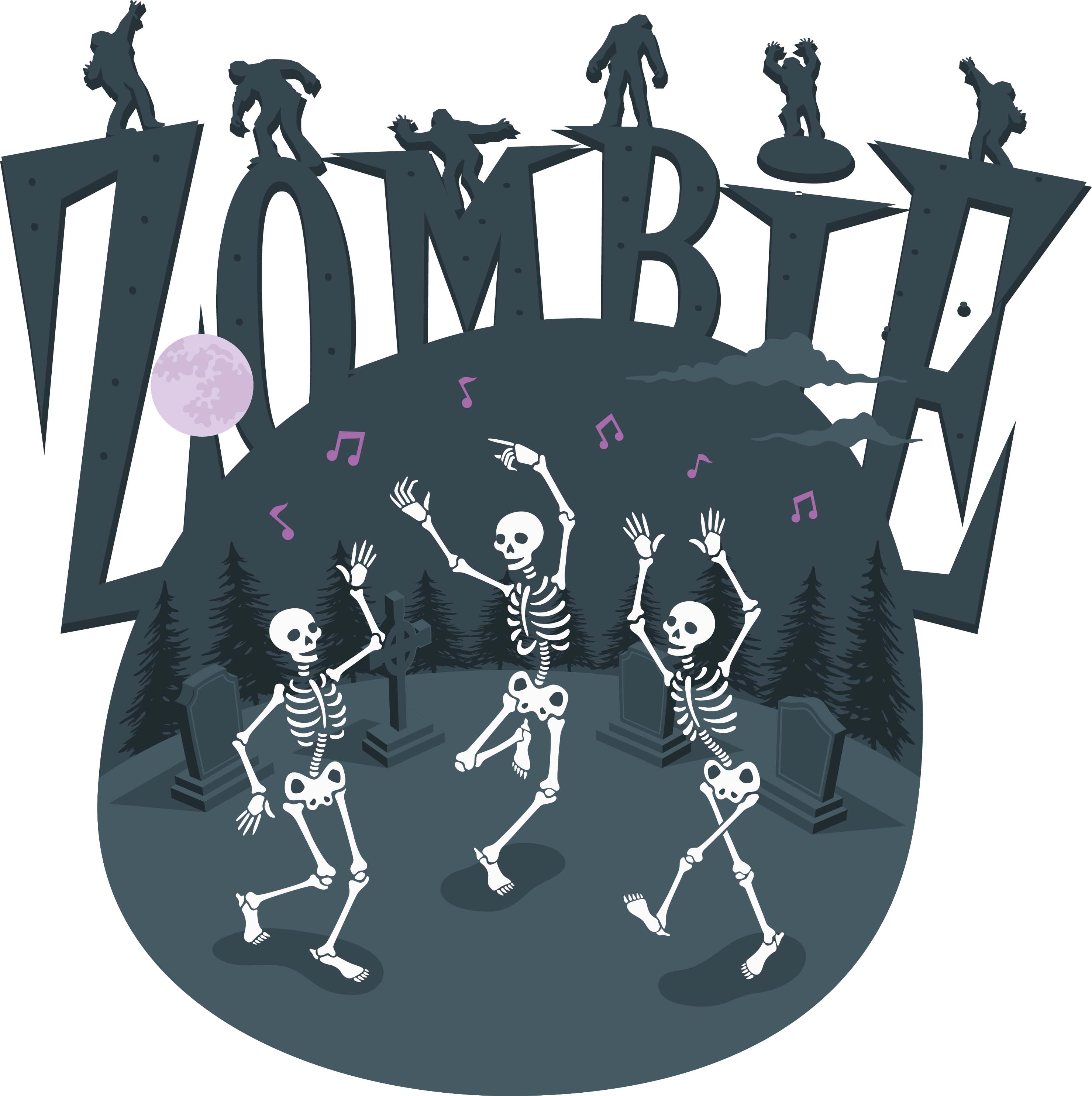 Tričko s potiskem Zombie Party