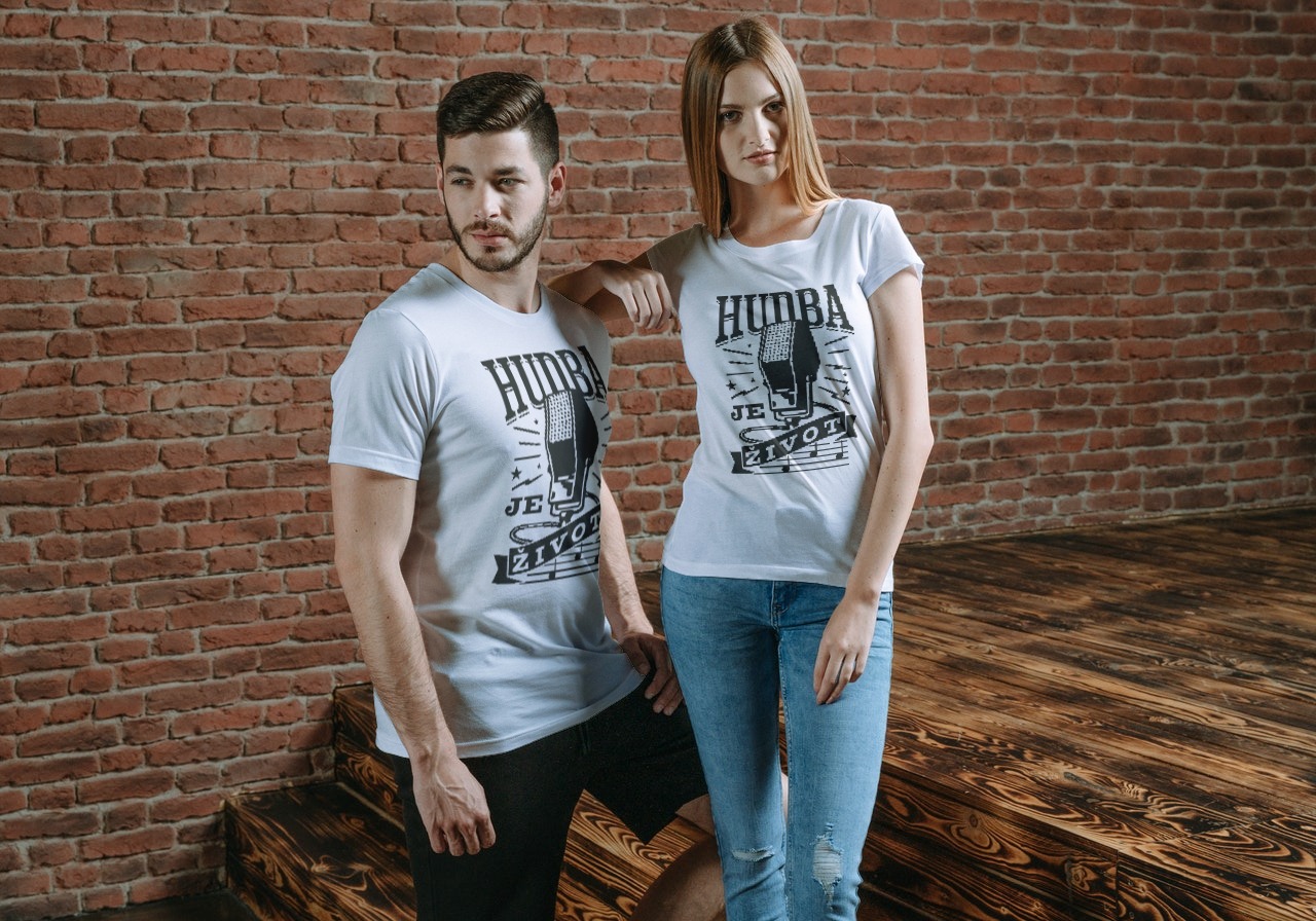 Tričko s potlačou Hudba je Život