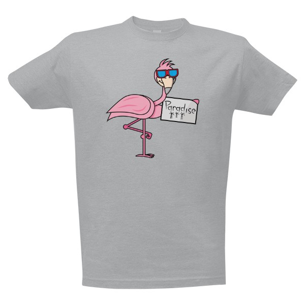 Tričko s potiskem Party Plameňák