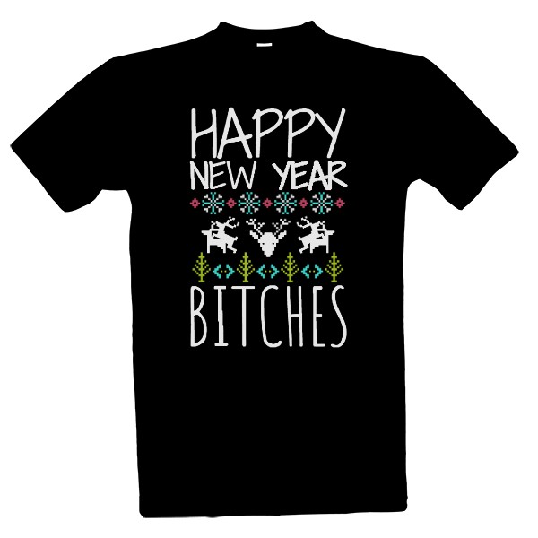 Tričko s potlačou HAPPY NEW YEAR Tričko