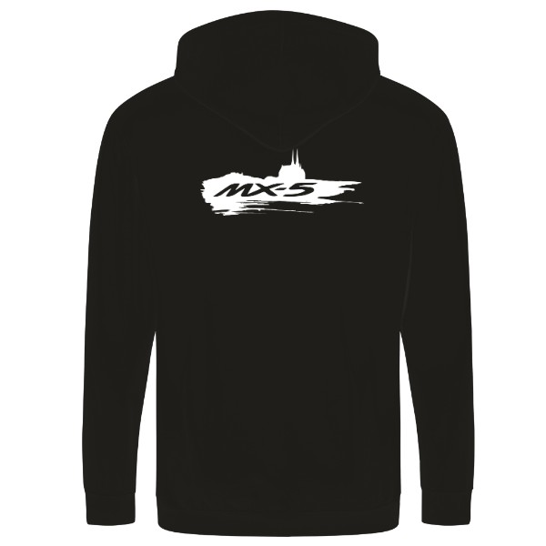 Mikča unisex na zip - černá