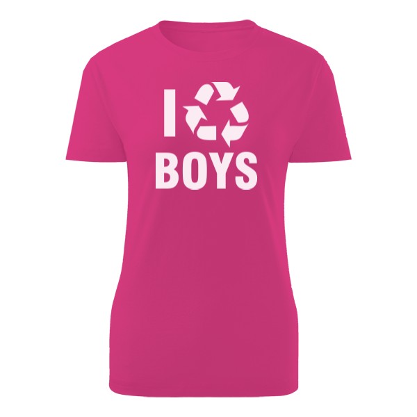 Tričko s potiskem I recycle boys