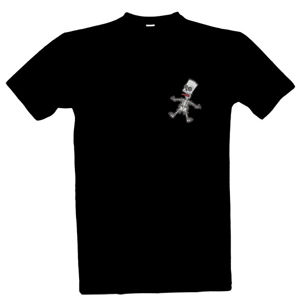 Tričko s potiskem Pánské tričko Bart electric černá