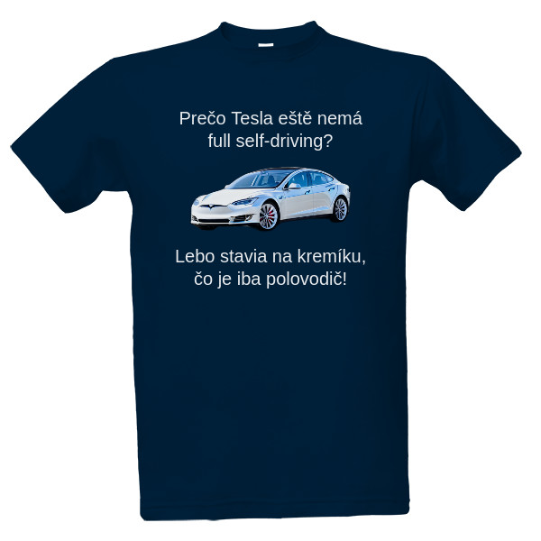 Tričko s potiskem [old] Tesla: vodič vs. polovodič