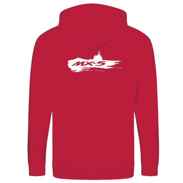 Mikča unisex na zip - červená