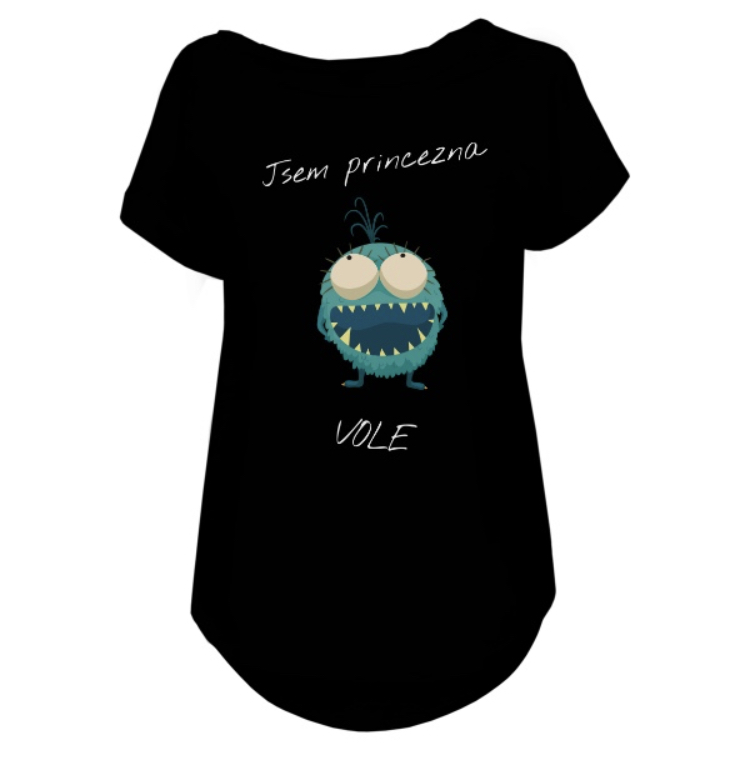 Tričko s potiskem Dámské tričko jsem dáma vole
