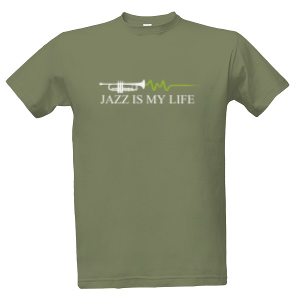 Tričko s potiskem Jazz is my life
