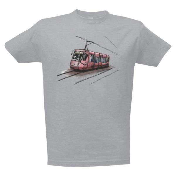Tričko s potiskem Tramvaj