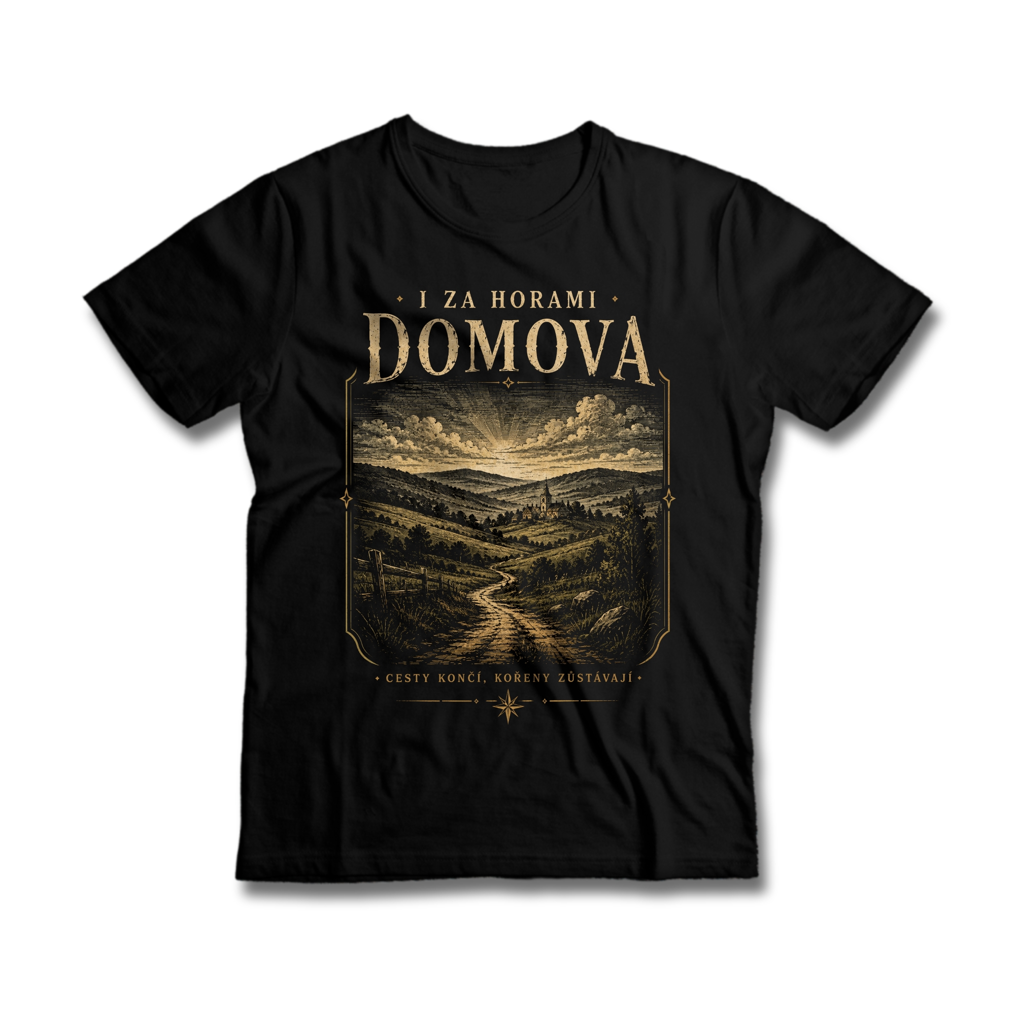 Tričko s potiskem I za horami domova - pánská verze