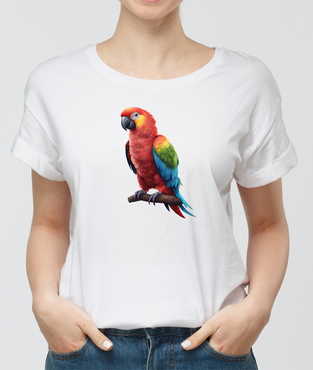 Tričko s potlačou Papagáj Ara