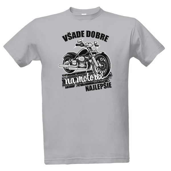 Tričko s potiskem Na motorke najlepšie