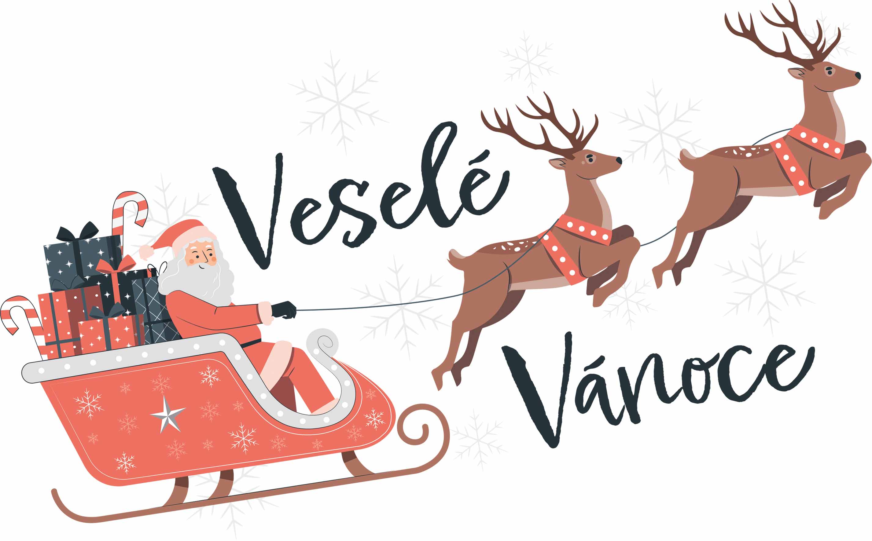 Tričko s potiskem Santa a sobi