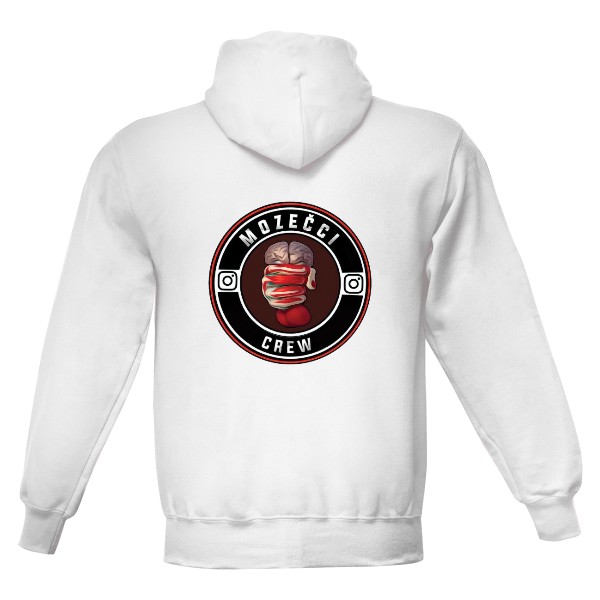 Mozečci Crew Mikina Pánská Bílá