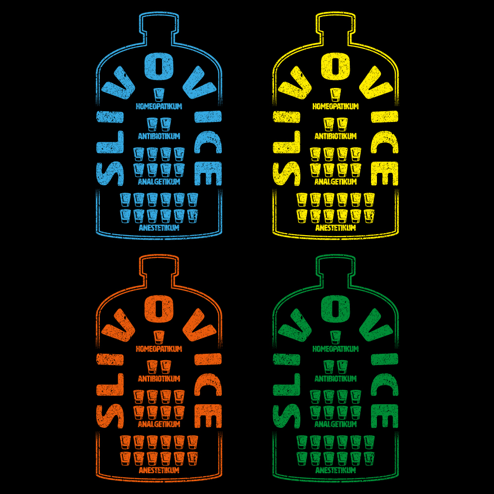 Tričko s potiskem Slivovice je lék