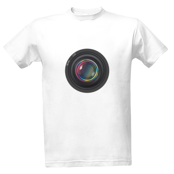 Tričko s potlačou Přední čočka objektivu
