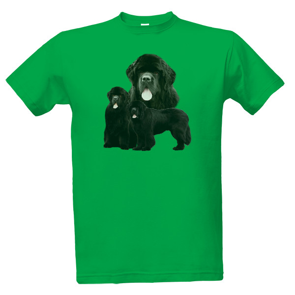 Tričko s potiskem Novofundlandský pes Výprodej