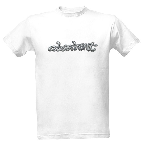 Tričko s potlačou Absolvent Digital Chrome