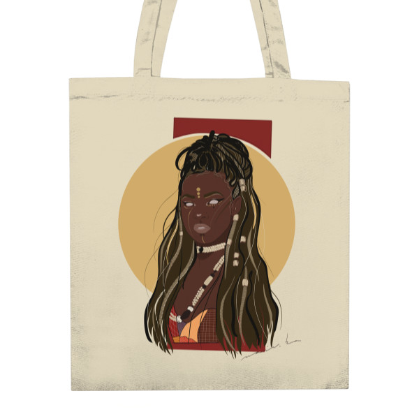 Nákupní taška unisex s potiskem African woman