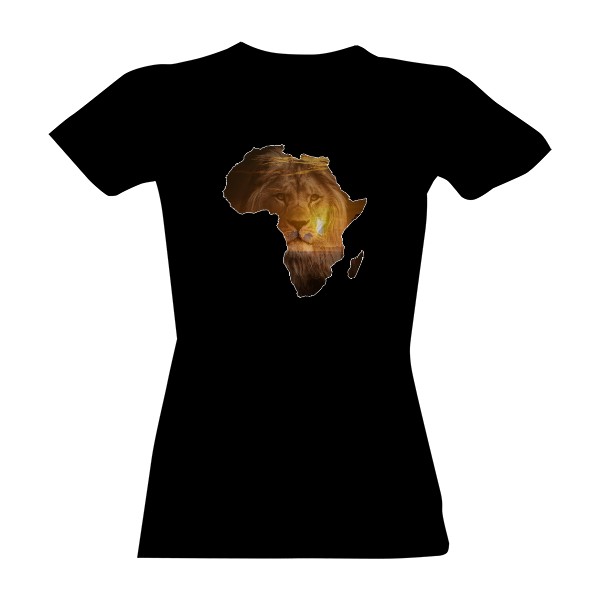 Tričko s potiskem Africký lev