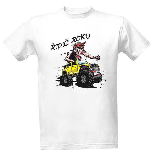 Tričko s potiskem Řidič roku