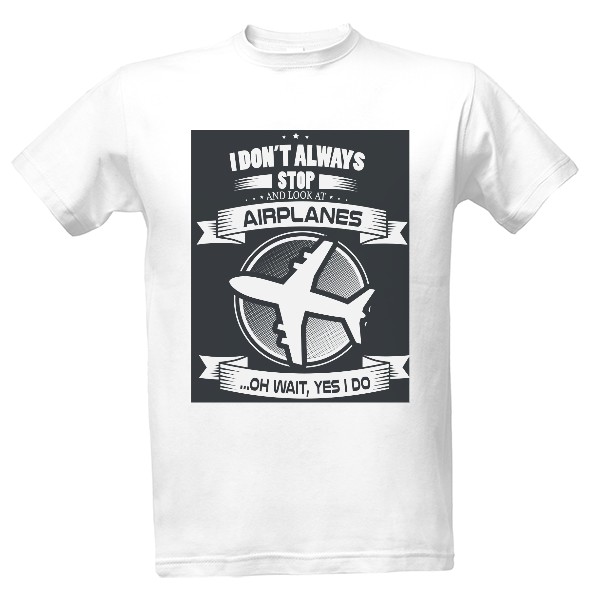 Tričko s potiskem Airplanes - letadlo