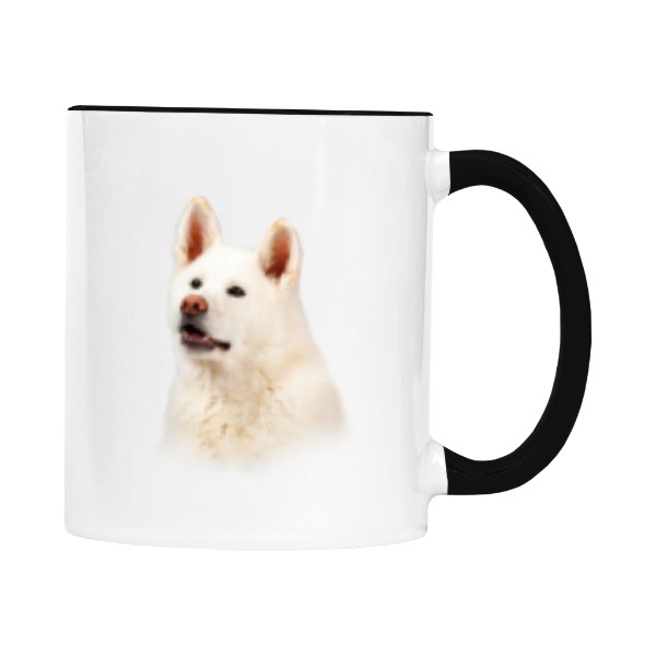 Hrnek malý barevný s potiskem Akita inu