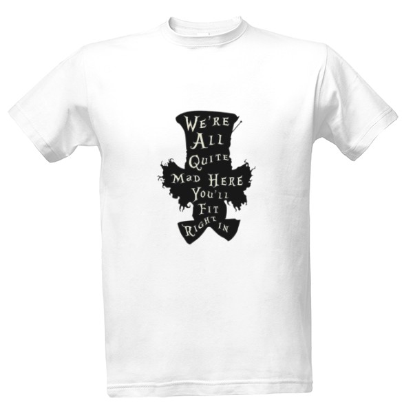 Tričko s potiskem Alenka v risi divu, Kloboucnik